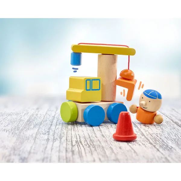 Schmidt Spiele Klettini® Baustelle, Klett-Stapelspielzeug Speichern exportieren