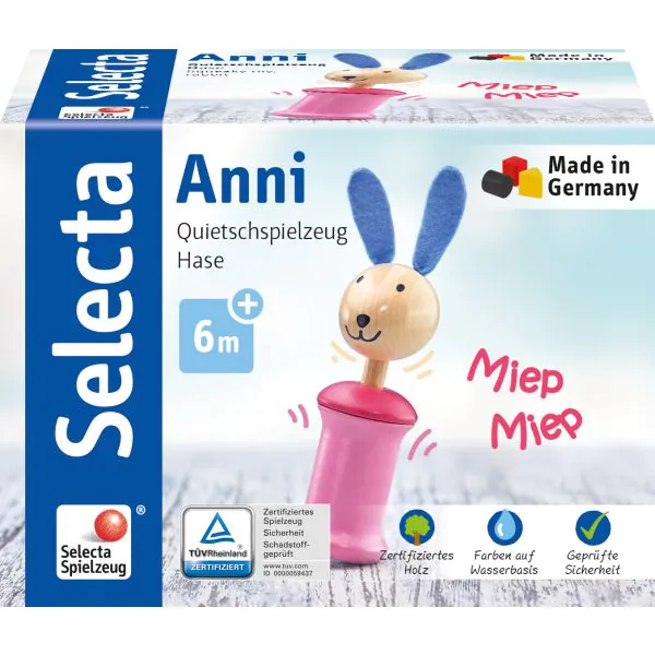 Schmidt Spiele Anni Hase - Greifling mit Quietsche Outlet