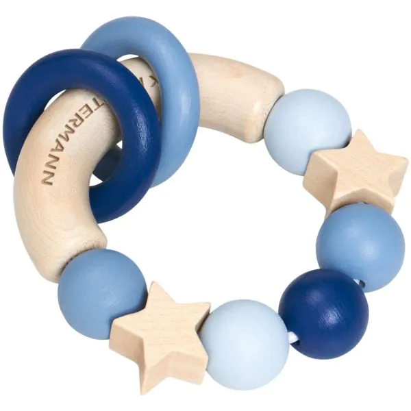Schmidt Spiele bellybutton: Glücksgriff blau, Greifling aus Holz, 7,5 cm Günstig kaufen