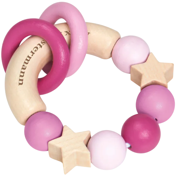 Schmidt Spiele bellybutton: Glücksgriff rosa, Greifling aus Holz, 7,5 cm Cyber Monday