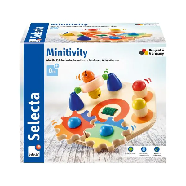 Schmidt Spiele Minitivity, Motorikspielzeug aus Holz, 14 cm Online Outlet