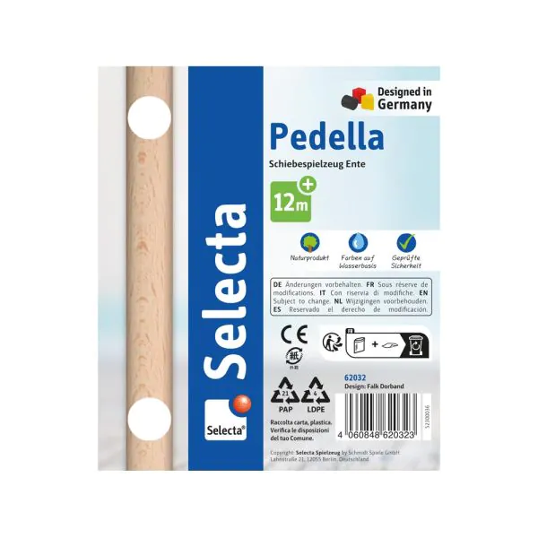 Schmidt Spiele Pedella, Schiebe-und Nachziehspielzeug, 14 cm Blitzangebot