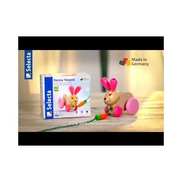 Schmidt Spiele Hanna Hoppel, Nachziehspielzeug aus Holz, 13 cm Tägliche Deals