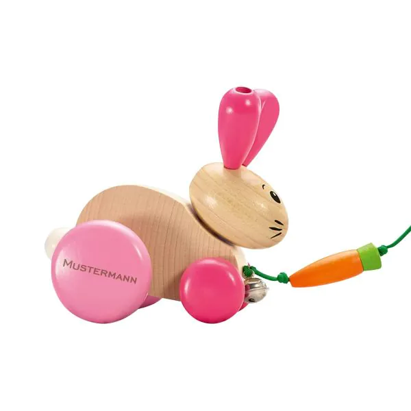 Schmidt Spiele Hanna Hoppel, Nachziehspielzeug aus Holz, 13 cm Tägliche Deals