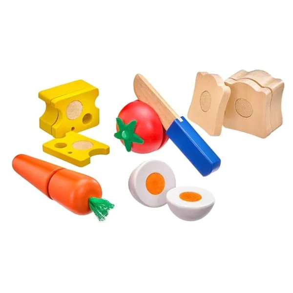 Schmidt Spiele Picknick, Klett und Schneidespielzeug aus Holz, 13 Teile JETZT KAUFEN