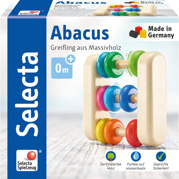 Schmidt Spiele Abacus, Greifling aus Holz, 7,5 cm Speichern exportieren
