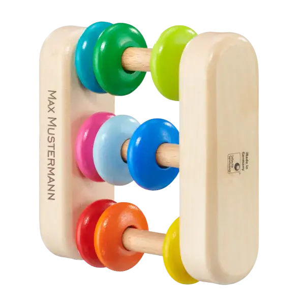 Schmidt Spiele Abacus, Greifling aus Holz, 7,5 cm Speichern exportieren