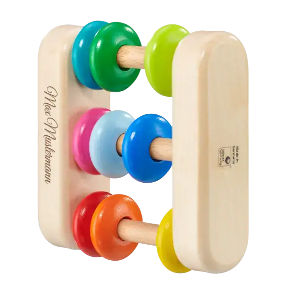 Schmidt Spiele Abacus, Greifling aus Holz, 7,5 cm Speichern exportieren