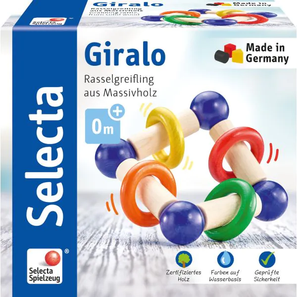 Schmidt Spiele Giralo, Greifling aus Holz, 12 cm Rabatte dieses Monats