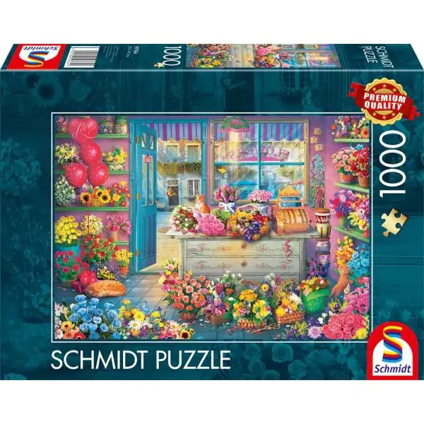 Schmidt Spiele Bunter Blumenladen, 1.000 Teile Puzzle Fabrikladen