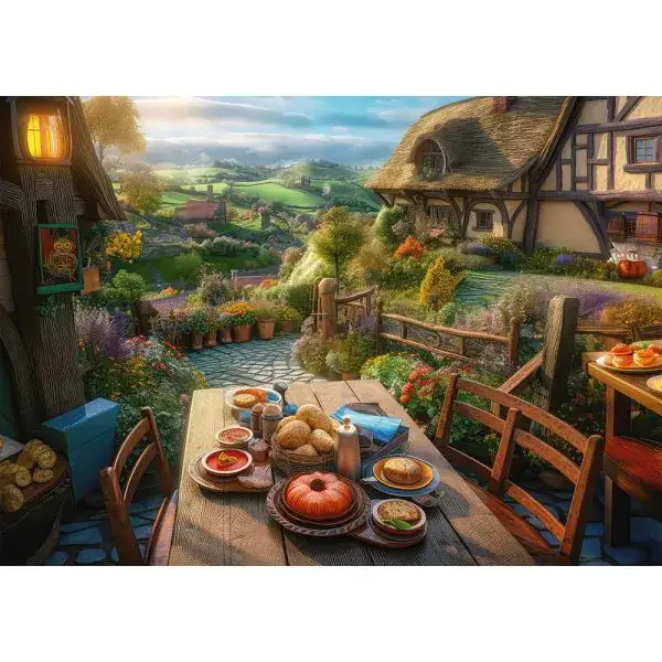 Schmidt Spiele Frühstück mit Aussicht, 1.000 Teile Puzzle Begrenzt auf 3 Tage
