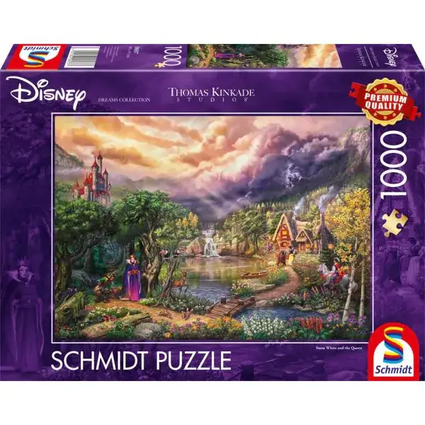 Schmidt Spiele Thomas Kinkade Studios: Disney Dreams Collection - Snow White and the Queen (Schneewittchen und die Königin), 1.000 Teile Puzzle Blitzverkäufe