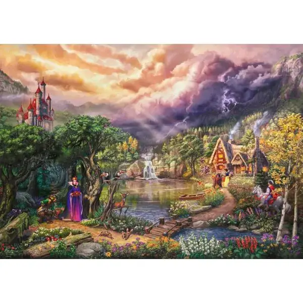 Schmidt Spiele Thomas Kinkade Studios: Disney Dreams Collection - Snow White and the Queen (Schneewittchen und die Königin), 1.000 Teile Puzzle Blitzverkäufe