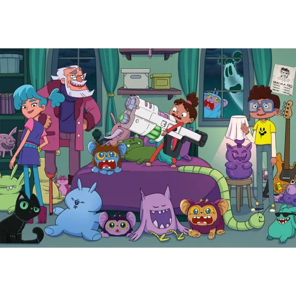 Schmidt Spiele Monster Loving Maniacs: Bo als Monsterjäger, 150 Teile Kinderpuzzle Preisnachlass