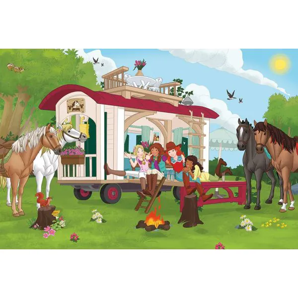 Schmidt Spiele Schleich ®: Horse Club - Hannoveraner Fohlen, Falbe, 100 Teile Kinderpuzzle mit Add-on (eine Original Figur) Jubiläumsangebot