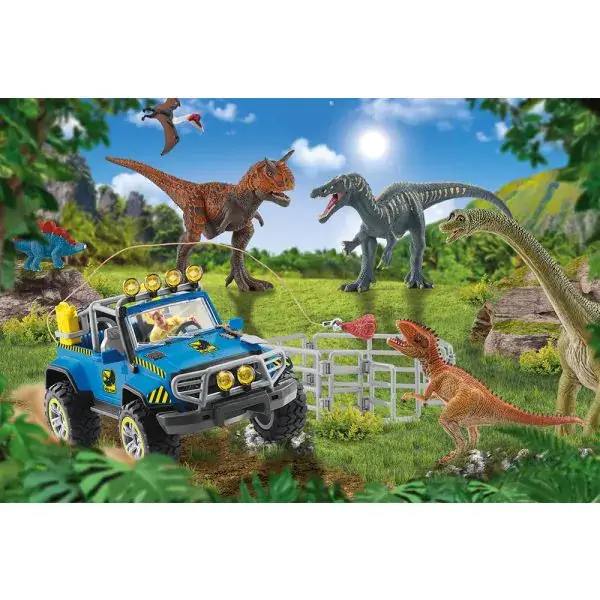 Schmidt Spiele Schleich ®: Dinosaurs – Urzeit-Giganten, 60 Teile Kinderpuzzle mit Add-on (eine Original Baby Stegosaurus mini Figur) Heißer Verkauf