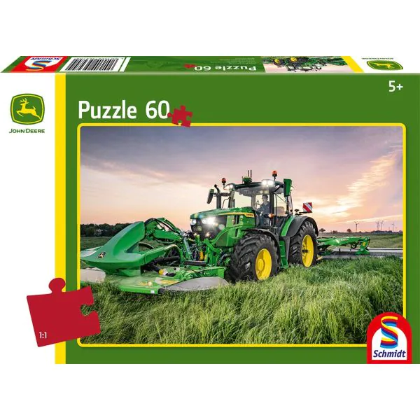 Schmidt Spiele John Deere: Traktor 6R 185, 60 Teile Kinderpuzzle Blitzangebot