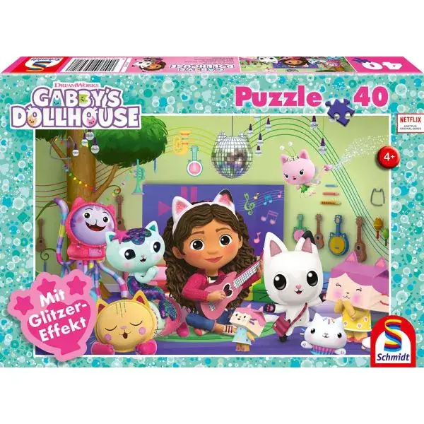 Schmidt Spiele Gabby's Dollhouse: Miau-ziger Partyspaß, 40 Teile Kinderpuzzle Saisonale Angebote