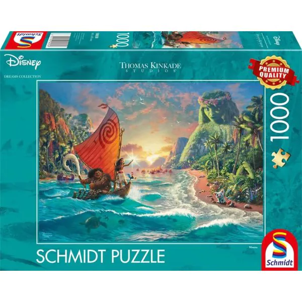 Schmidt Spiele Thomas Kinkade Studios: Disney Dreams Collection - Moana – Vaiana, 1.000 Teile Puzzle Kauf eins, bekomm eins gratis