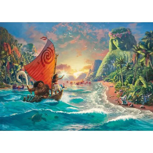 Schmidt Spiele Thomas Kinkade Studios: Disney Dreams Collection - Moana – Vaiana, 1.000 Teile Puzzle Kauf eins, bekomm eins gratis