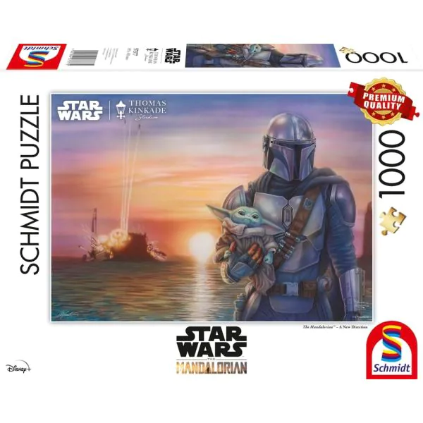 Schmidt Spiele Thomas Kinkade Studios: Star Wars The Mandalorian™ – A New Direction, 1.000 Teile Puzzle Letzte 2 Tage