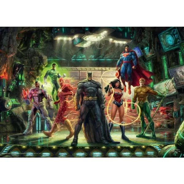 Schmidt Spiele Thomas Kinkade Studios: The Justice League, 1.000 Teile Puzzle Letzter Tag