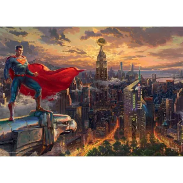 Schmidt Spiele Thomas Kinkade Studios: Superman - Protector of Metropolis, 1.000 Teile Puzzle Zeitbegrenzte Promotion