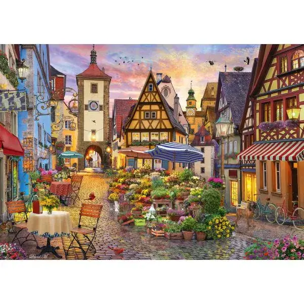 Schmidt Spiele Romantisches Bayern (Rothenburg ob der Tauber), 1.000 Teile Puzzle Super Rabatt