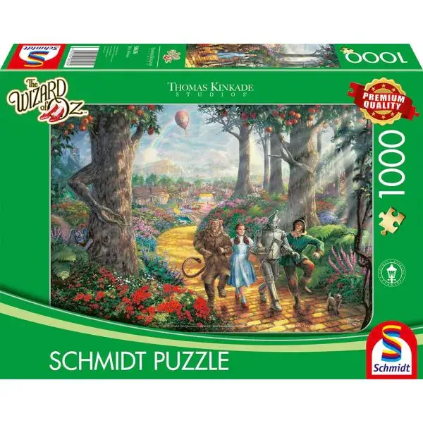 Schmidt Spiele Thomas Kinkade Studios: Der Zauberer von Oz, Warner Bros. - Follow the Yellow Brick Road, 1.000 Teile Puzzle Black Friday Preise