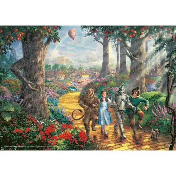 Schmidt Spiele Thomas Kinkade Studios: Der Zauberer von Oz, Warner Bros. - Follow the Yellow Brick Road, 1.000 Teile Puzzle Black Friday Preise