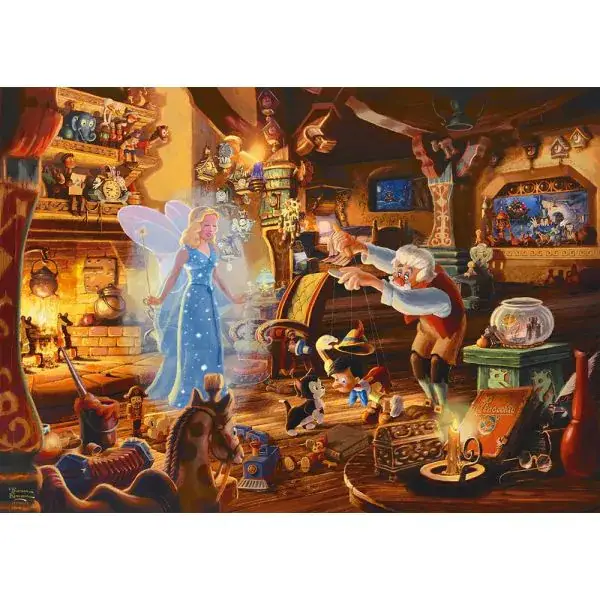 Schmidt Spiele Thomas Kinkade Studios: Disney Dreams Collection - Geppettos Pinocchio, 1.000 Teile Puzzle 2025