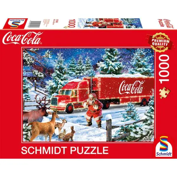 Schmidt Spiele Coca Cola: Christmas Truck, 1.000 Teile Puzzle Blitzverkäufe