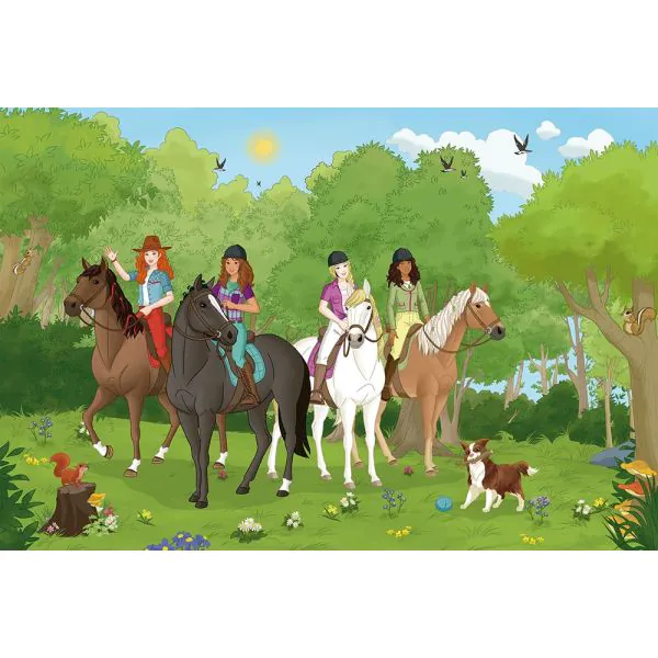 Schmidt Spiele Schleich ®: Horse Club - Club Holstein Fohlen, 150 Teile Kinderpuzzle mit Add-on (eine Original Figur) Günstig kaufen