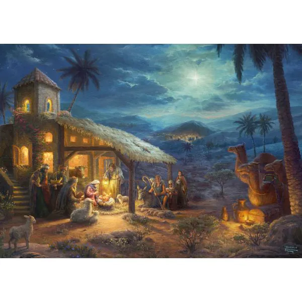 Schmidt Spiele Thomas Kinkade Studios: Spirit, Jesu Geburt, 1.000 Teile Puzzle Online Shopping