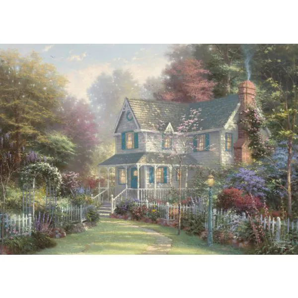 Schmidt Spiele Thomas Kinkade Studios: Victoria Garden II in der Nostalgie Metalldose, 500 Teile Puzzle Neueste Mode