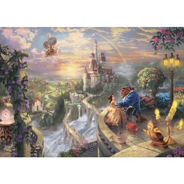 Schmidt Spiele Thomas Kinkade Studios: Disney - Beauty and the Beast in der Nostalgie Metalldose, 500 Teile Puzzle Online Outlet
