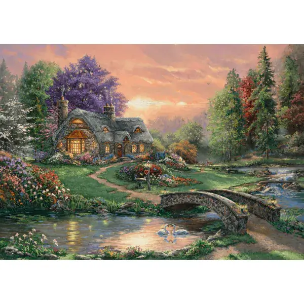 Schmidt Spiele Thomas Kinkade Studios: Sweetheart Retreat, 1.000 Teile Puzzle Blitzangebot