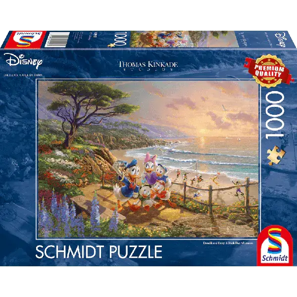 Schmidt Spiele Thomas Kinkade Studios: Disney Dreams Collection - Donald and Daisy A Duck Day Afternoon, 1.000 Teile Puzzle Bestseller