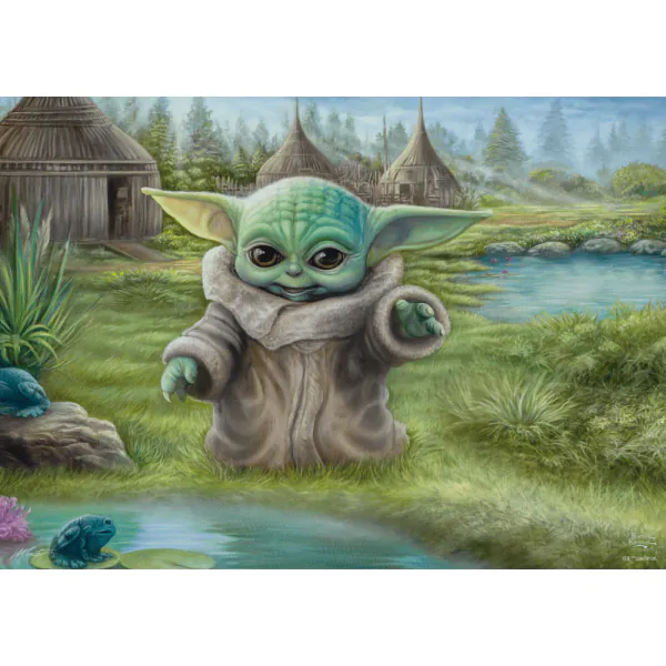 Schmidt Spiele Thomas Kinkade Studios: Star Wars The Mandalorian - Grogu Das Kind , 1.000 Teile Puzzle Tägliche Deals