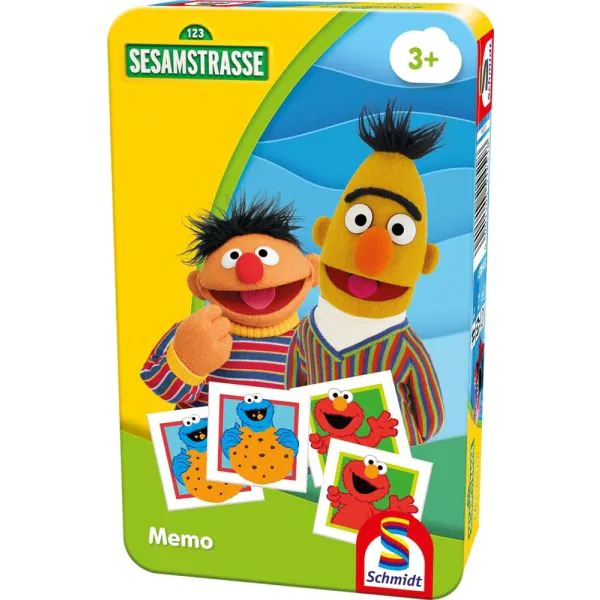 Schmidt Spiele Sesamstrasse®: Memo, Reisespiel in der Metalldose Bis zu 50% Rabatt