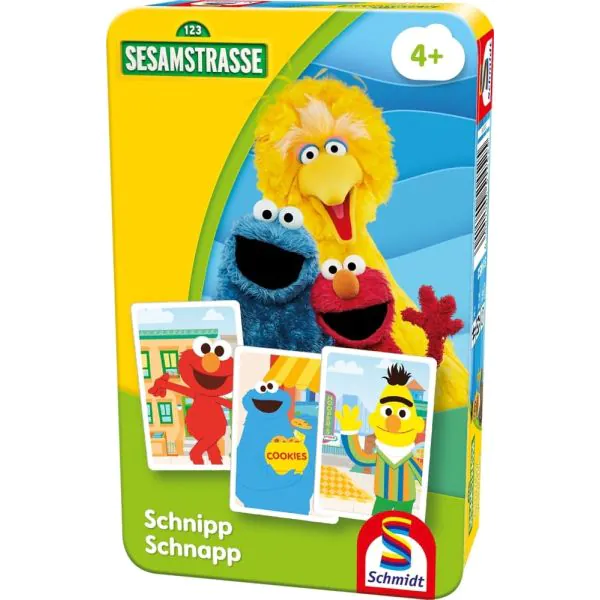 Schmidt Spiele Sesamstrasse®: Schnipp Schnapp, Reisespiel in der Metalldose Bis zu 60% Rabatt