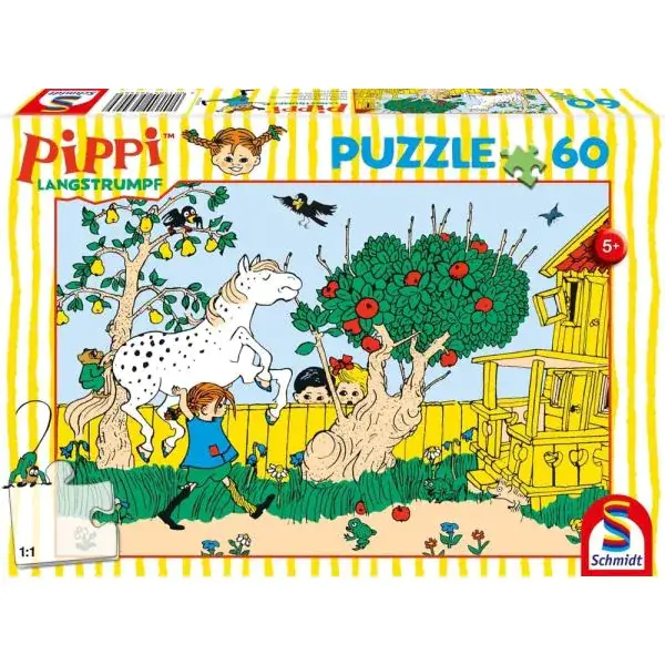 Schmidt Spiele Pippi™ Langstrumpf: Das stärkste Mädchen der Welt, 60 Teile Kinderpuzzle Nur für heute