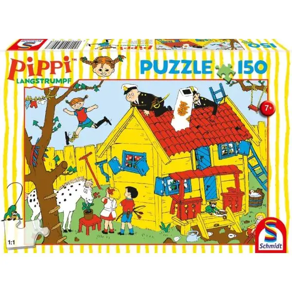 Schmidt Spiele Pippi™ Langstrumpf: Pippi und die Villa Kunterbunt, 150 Teile Kinderpuzzle Vierteljährliche Förderung
