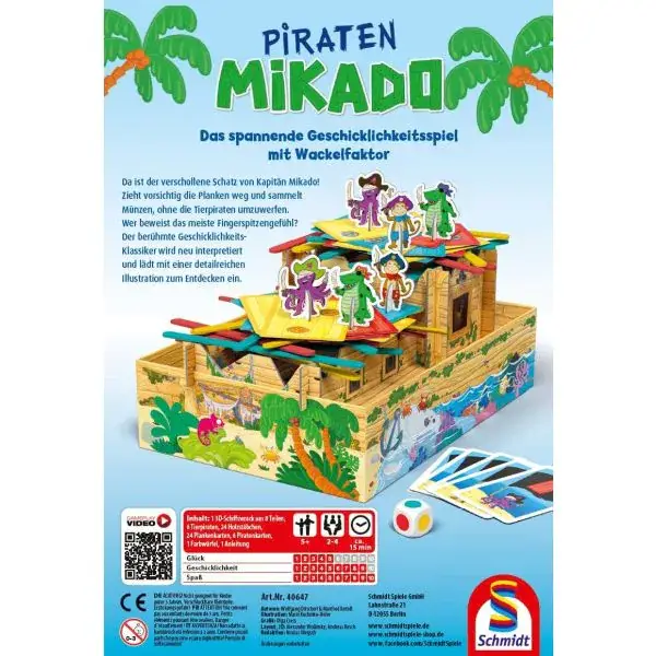 Schmidt Spiele Meine Lieblingsspiele: Piraten Mikado, Kinderspiel Outlet