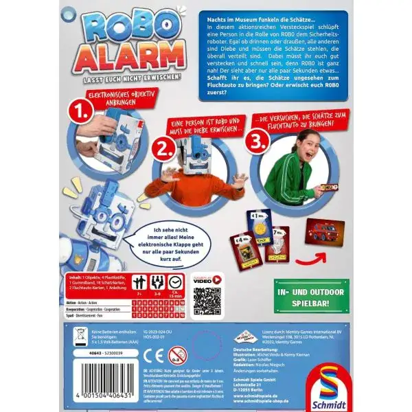Schmidt Spiele ROBO ALARM - Lasst euch nicht erwischen!, Kinderspiel Günstiger Verkauf