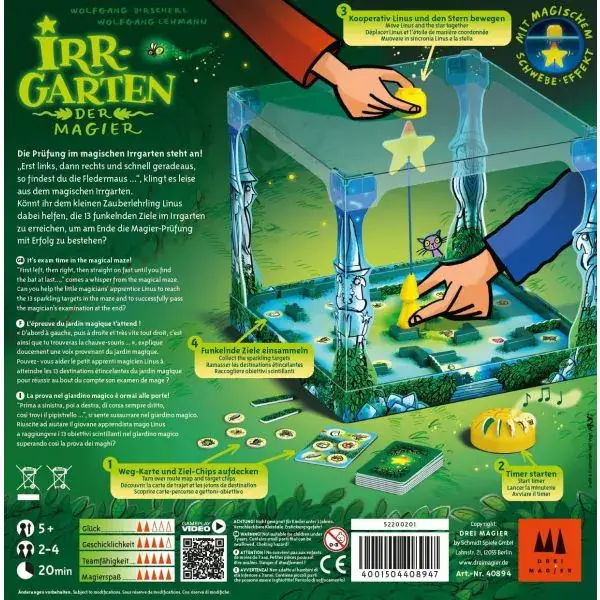 Schmidt Spiele Drei Magier®: Irrgarten der Magier, Kinderspiel Sonderangebot