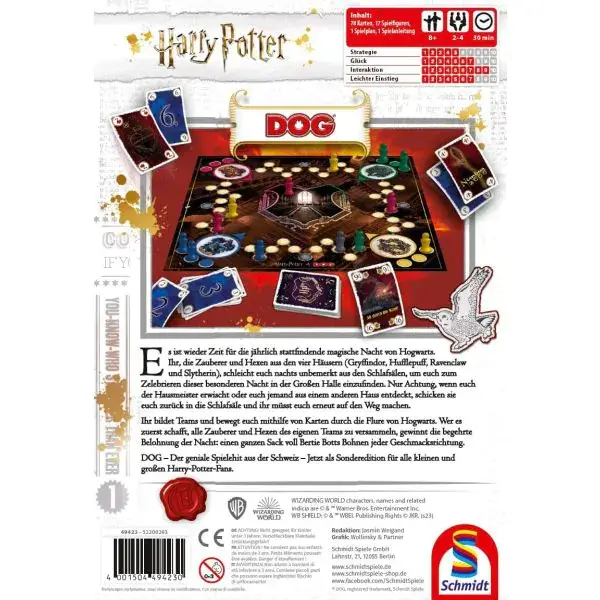 Schmidt Spiele DOG® Harry Potter, Familienspiel Günstig kaufen