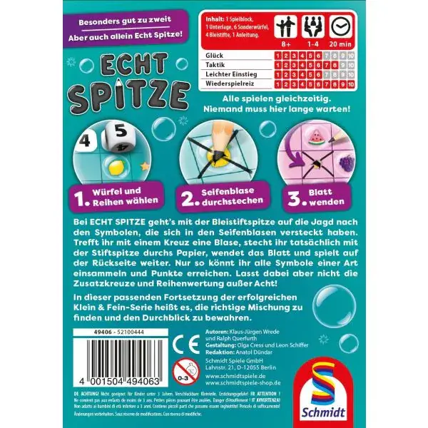Schmidt Spiele Echt Spitze, Familienspiel Cyber Monday