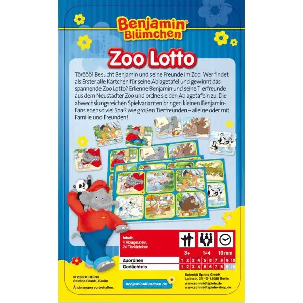 Schmidt Spiele Benjamin Blümchen, Zoo Lotto Muttertagsangebot
