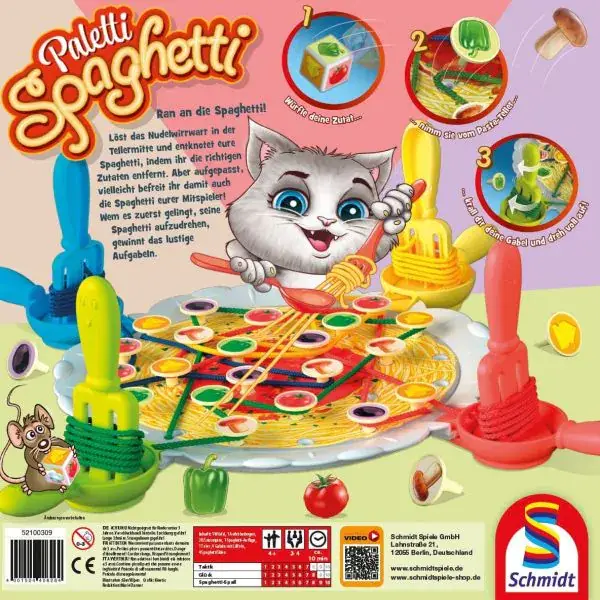 Schmidt Spiele Paletti Spaghetti, Kinderspiel Vatertagsangebot